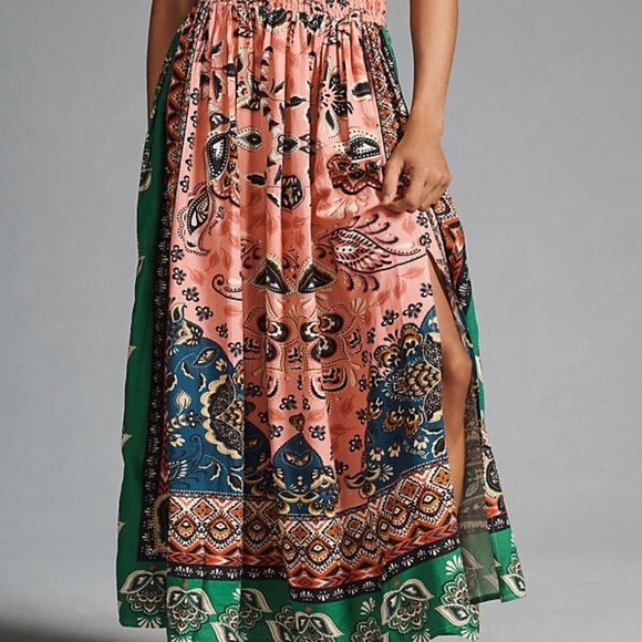 Farm Rio x Anthropologie A-Line Side-Slit Skirt - Picture 2 of 3